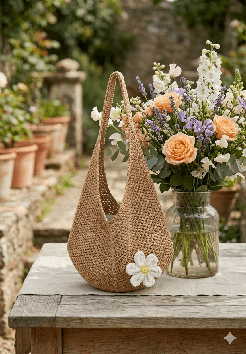 Daisy - Häkeltasche