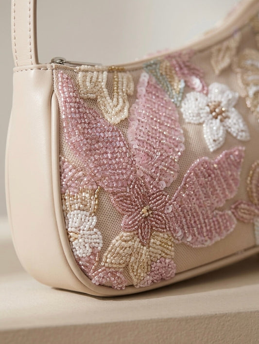 Rosé Bloom - Schultertasche
