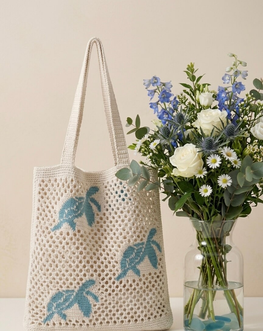 Sea Turtle - Häkeltasche