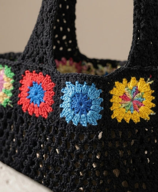 Boho Granny Square - Häkeltasche