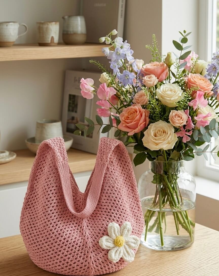 Daisy - Häkeltasche