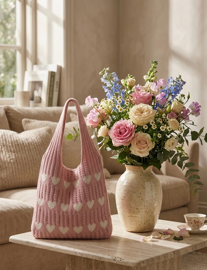 Amour - Häkeltasche