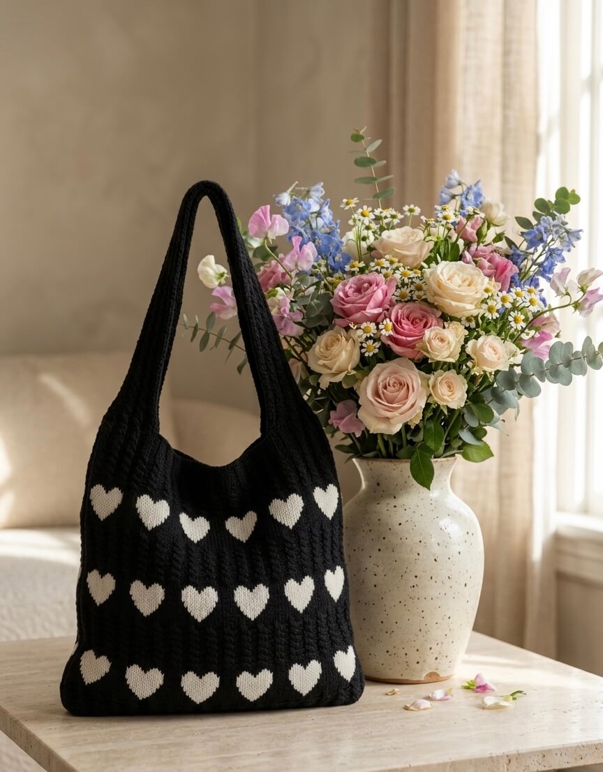 Amour - Häkeltasche