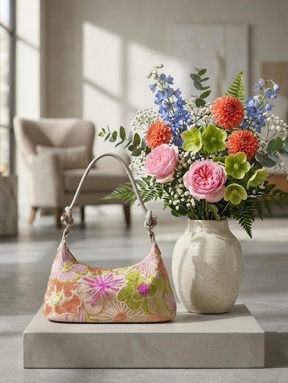 Flora Elegance – Schultertasche