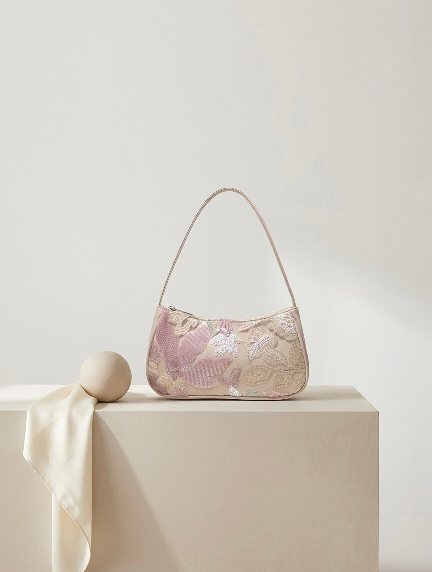 Rosé Bloom - Schultertasche