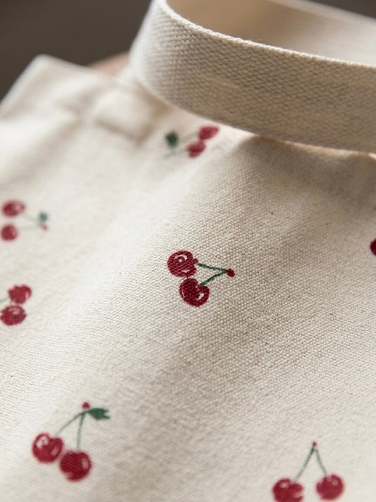 Cherry & Bloom Canvas - Tote Bag