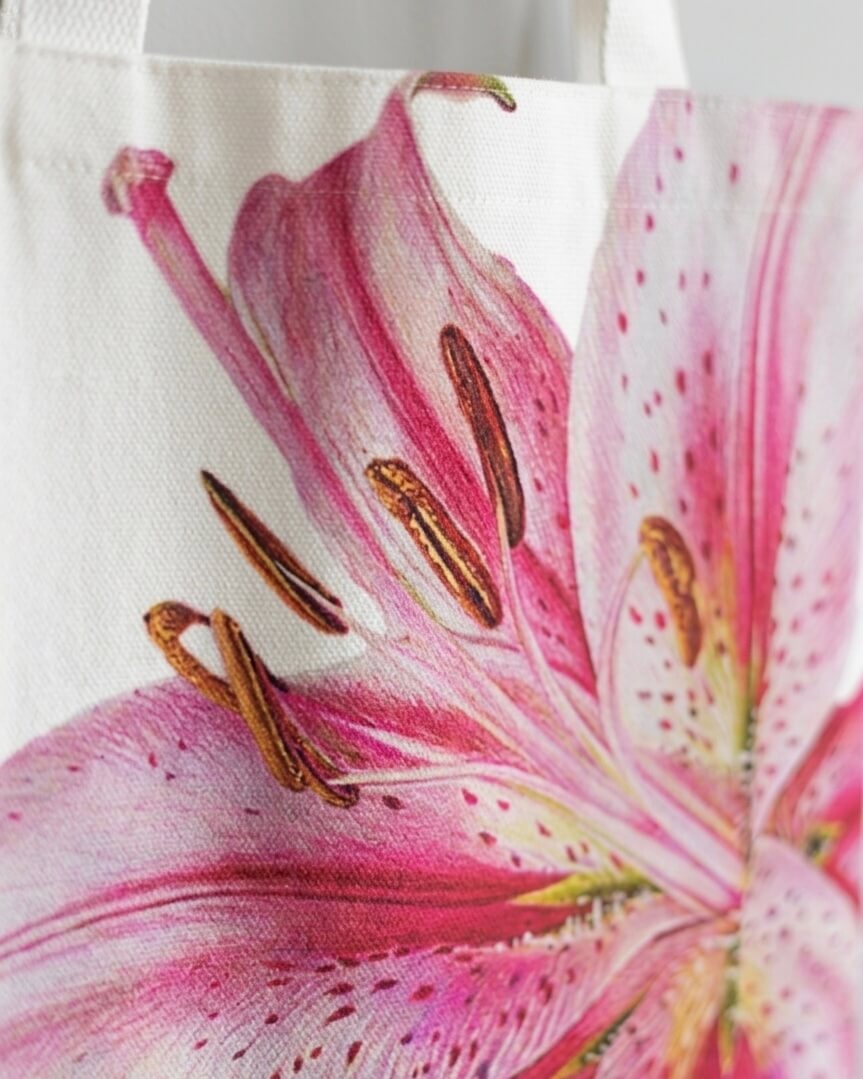 Cherry & Bloom Canvas - Tote Bag