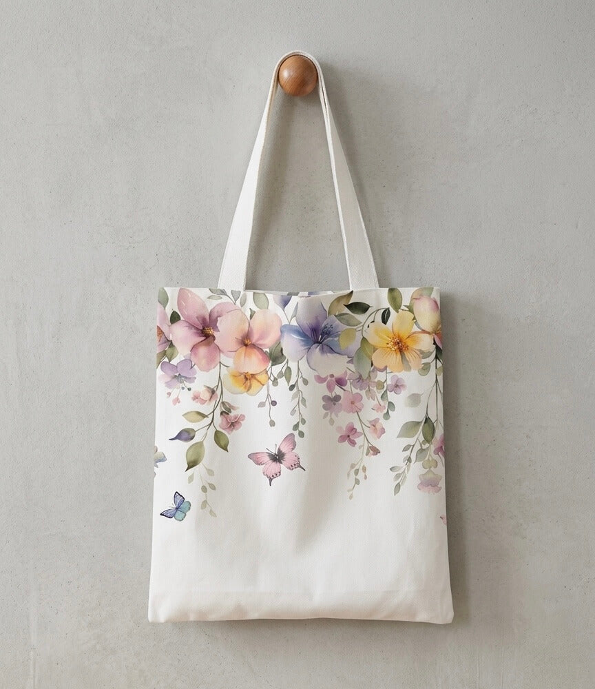 Cherry & Bloom Canvas - Tote Bag
