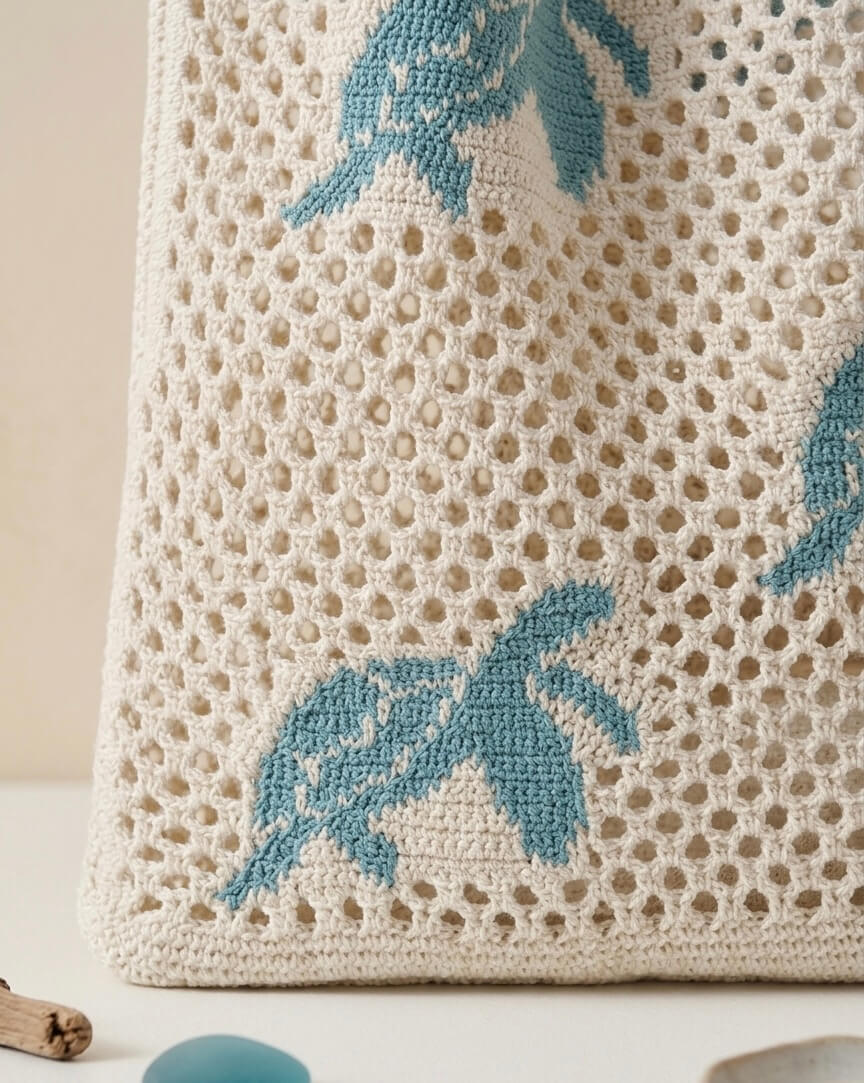 Sea Turtle - Häkeltasche