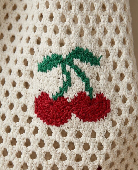 Cherry Breeze – Häkeltasche