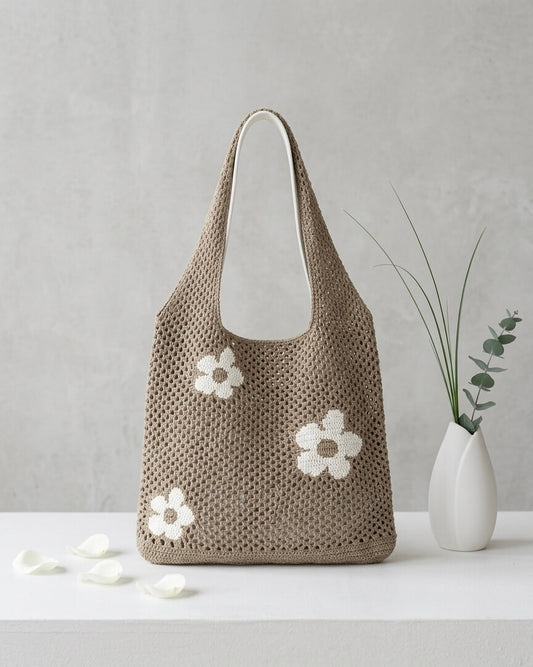 Daisy Meadow - Häkeltasche