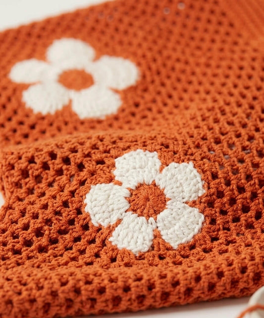 Daisy Meadow - Häkeltasche