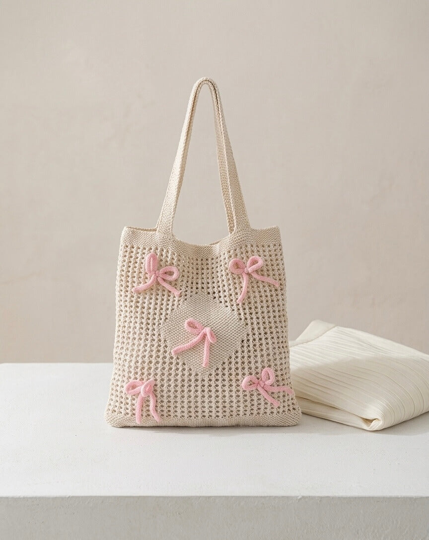 Ribbon Charm - Häkeltasche