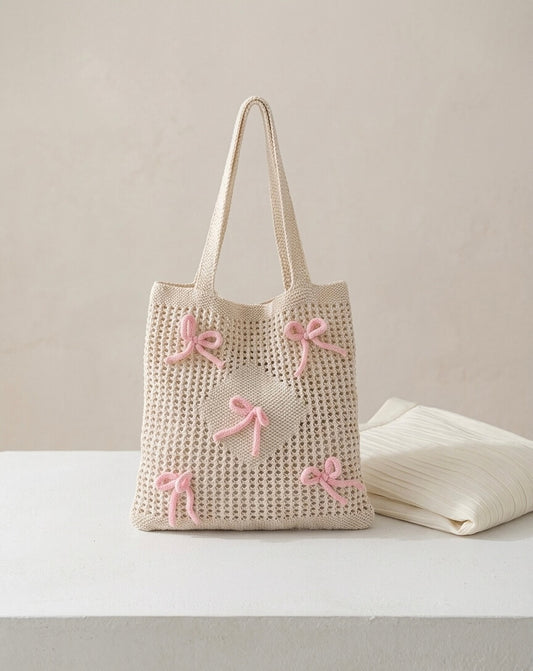 Ribbon Charm - Häkeltasche
