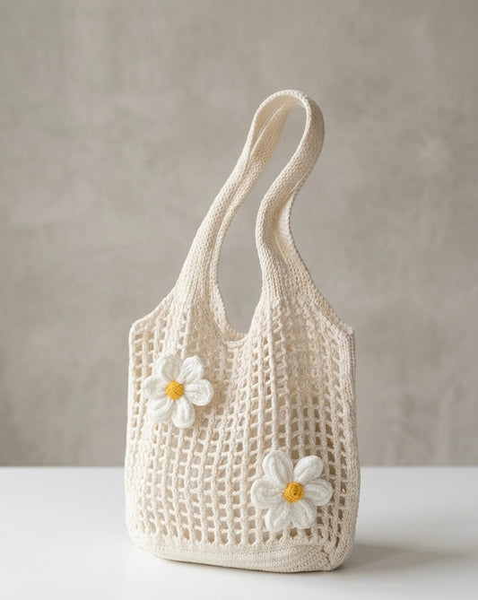 Daisy Bloom - Häkeltasche