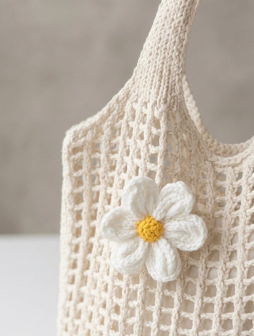 Daisy Bloom - Häkeltasche