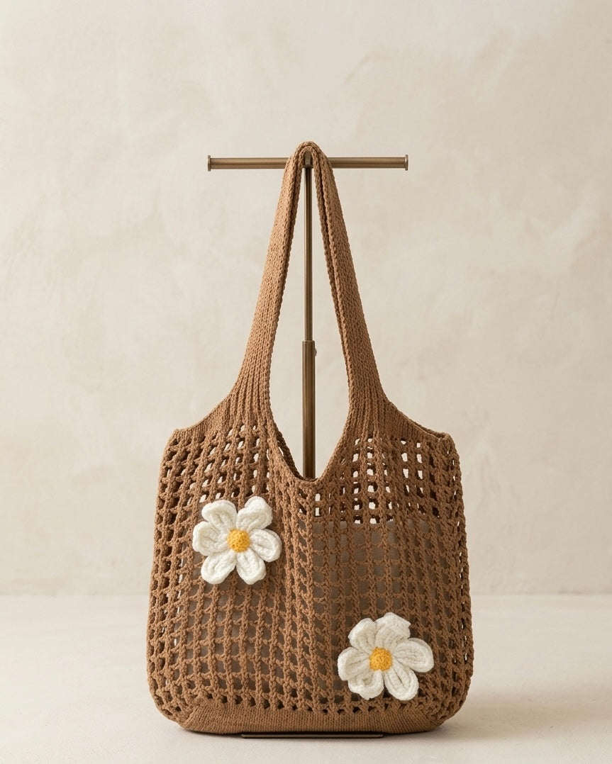 Daisy Bloom - Häkeltasche