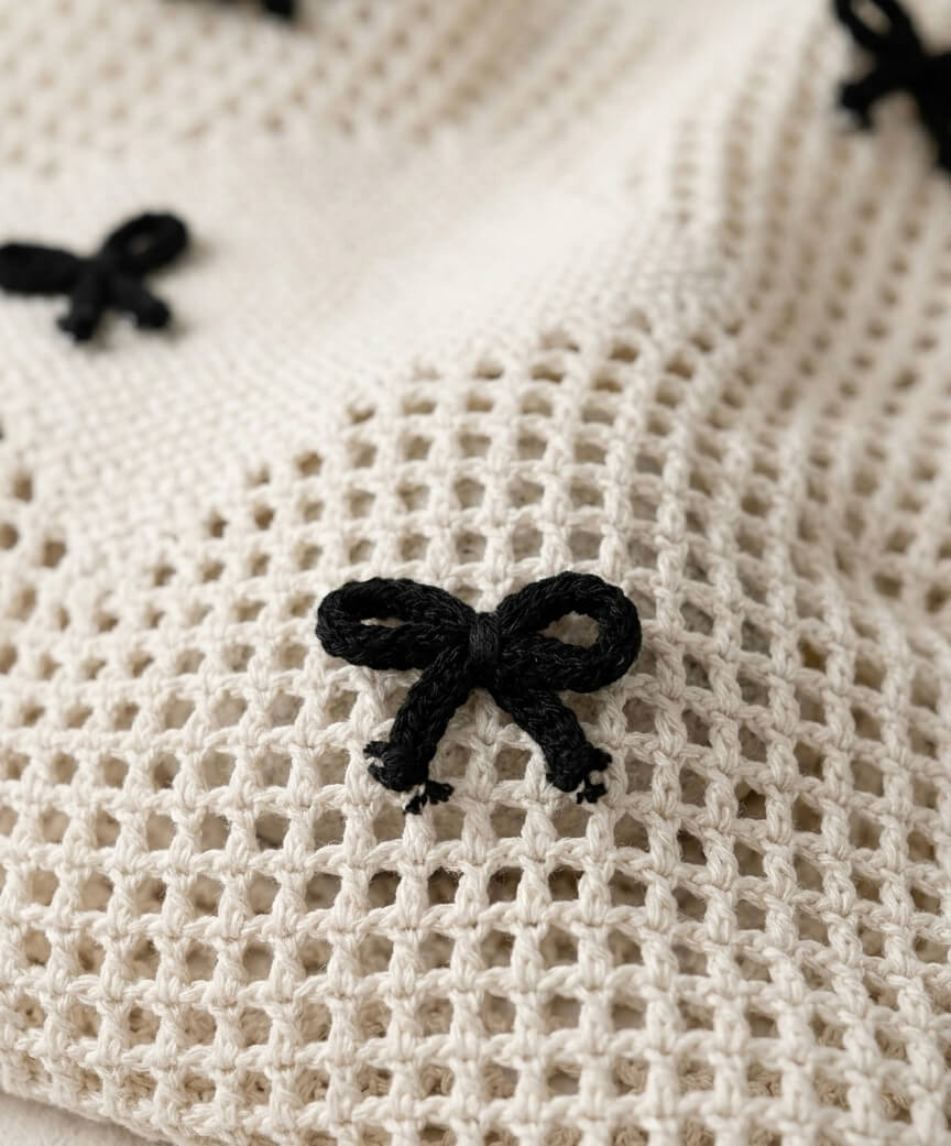 Ribbon Charm - Häkeltasche