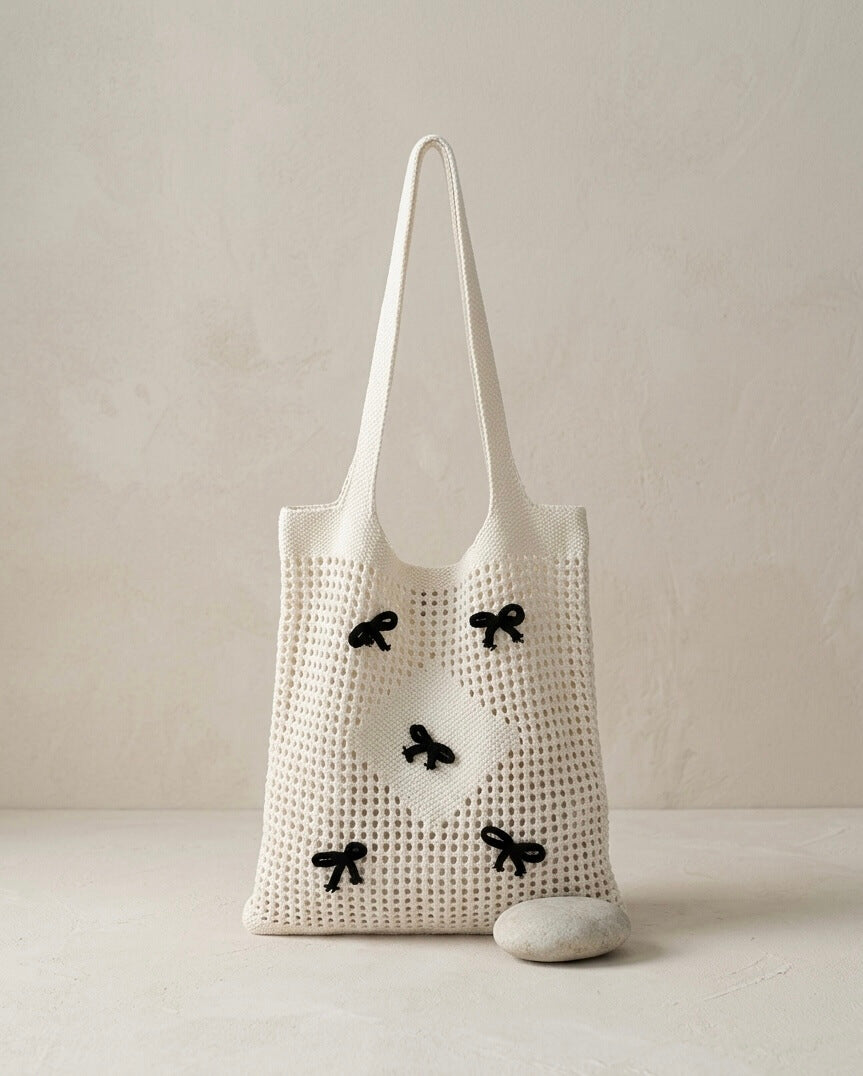 Ribbon Charm - Häkeltasche