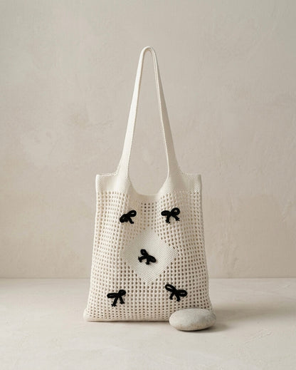 Ribbon Charm - Häkeltasche