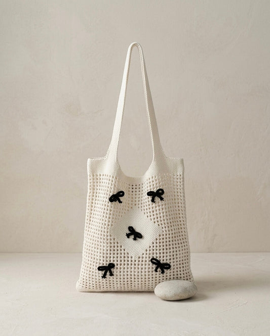 Ribbon Charm - Häkeltasche