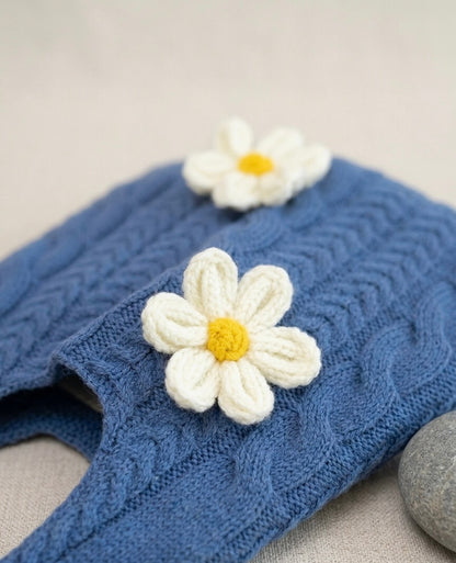 Daisy Cable - Häkeltasche