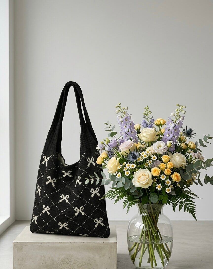 Ribbon Crochet - Häkeltasche