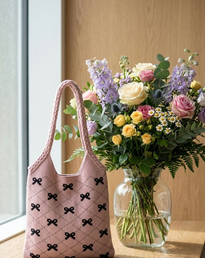 Ribbon Crochet - Häkeltasche