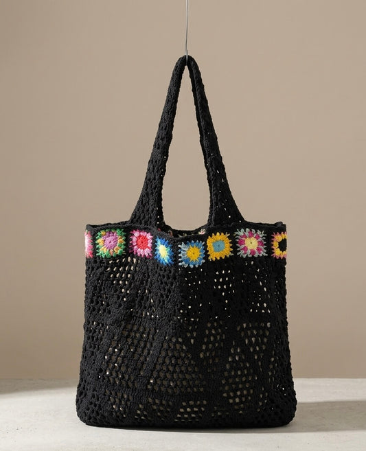 Boho Granny Square - Häkeltasche