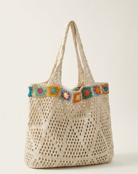 Boho Granny Square - Häkeltasche