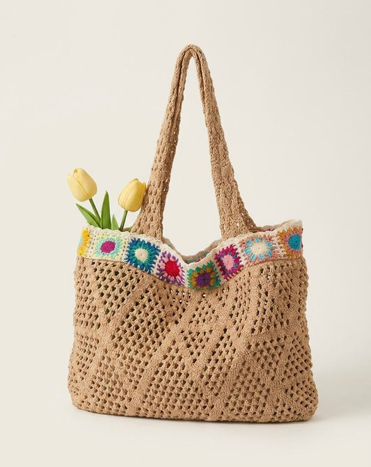 Boho Granny Square - Häkeltasche