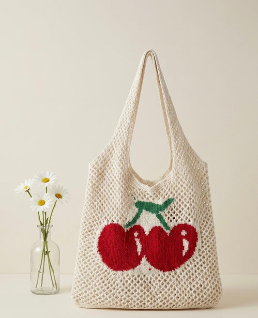 Cherry Breeze – Häkeltasche