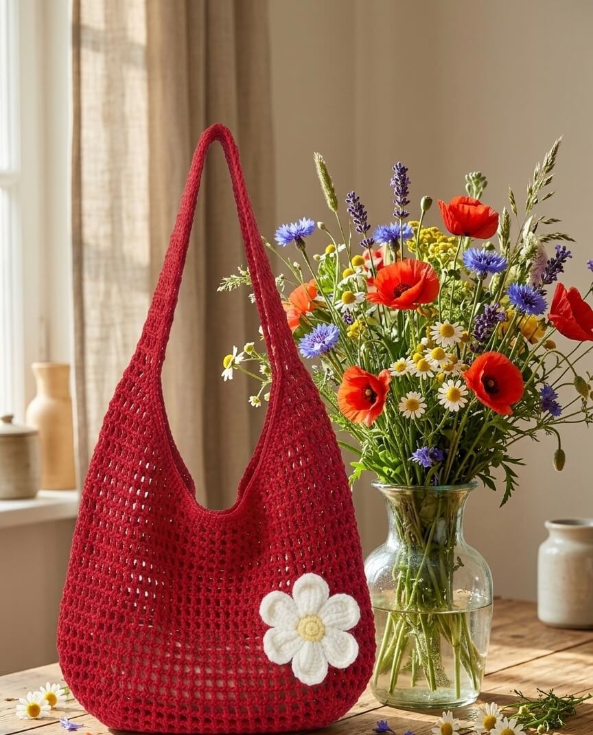 Daisy - Häkeltasche