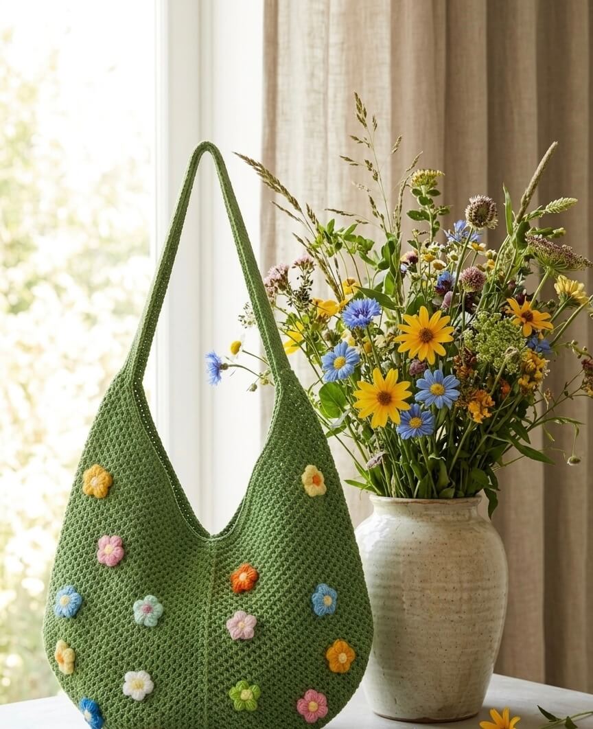 Bloom - Häkeltasche